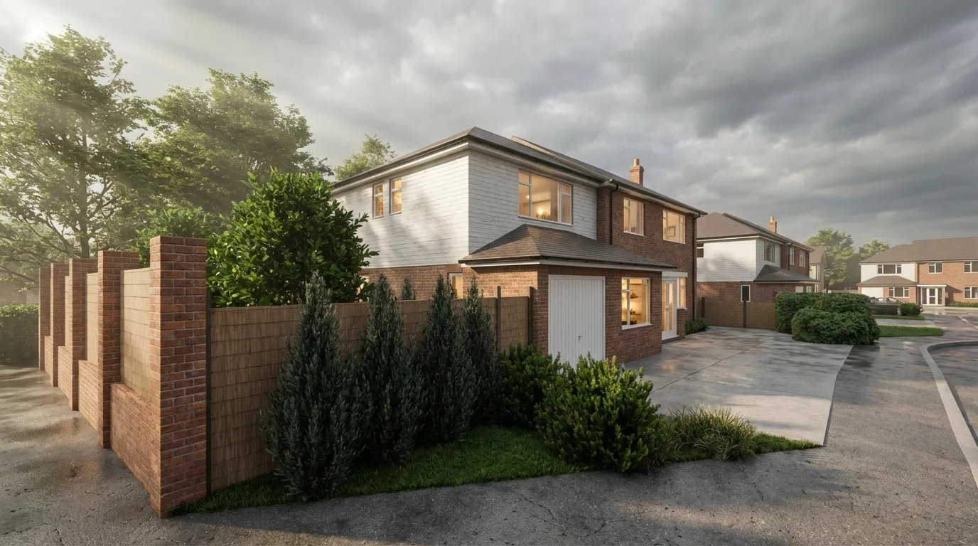 External CGI Side Extension with cladding