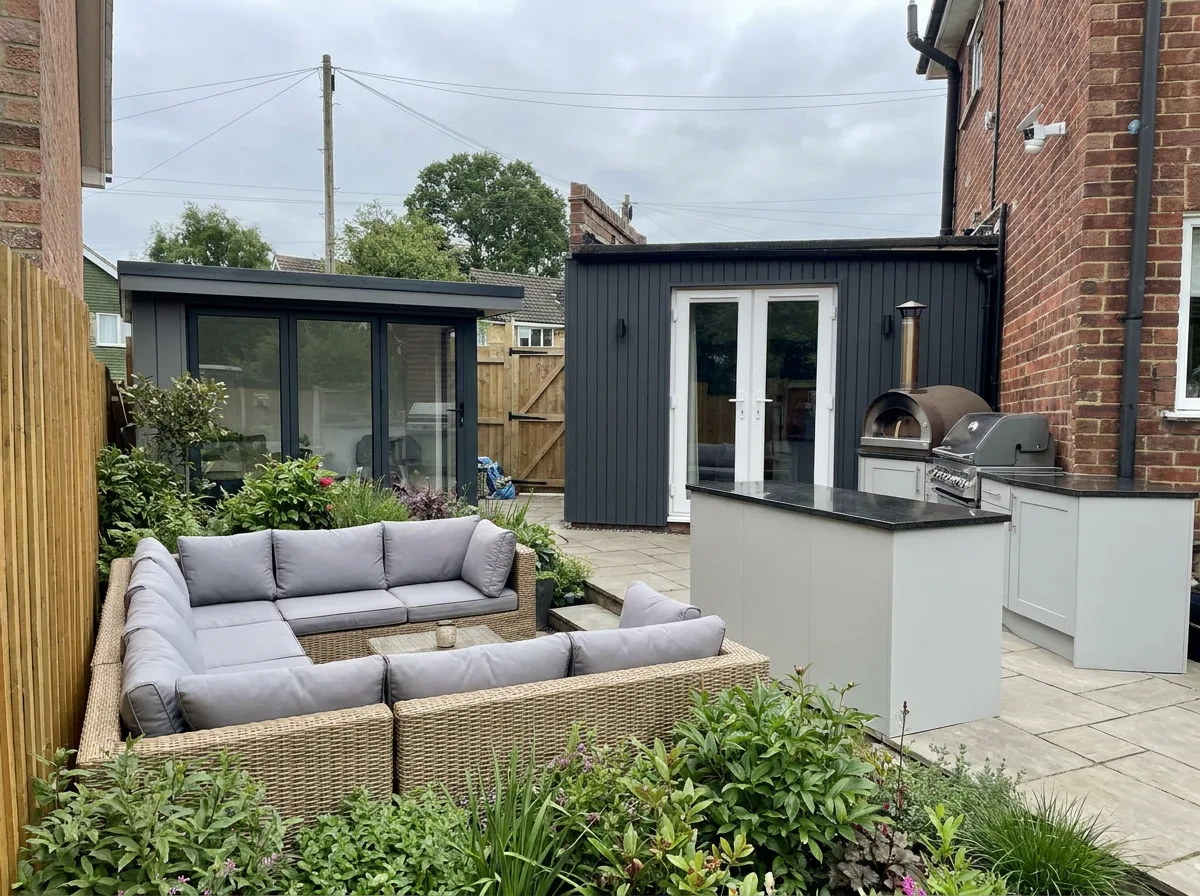 Garden room and seating